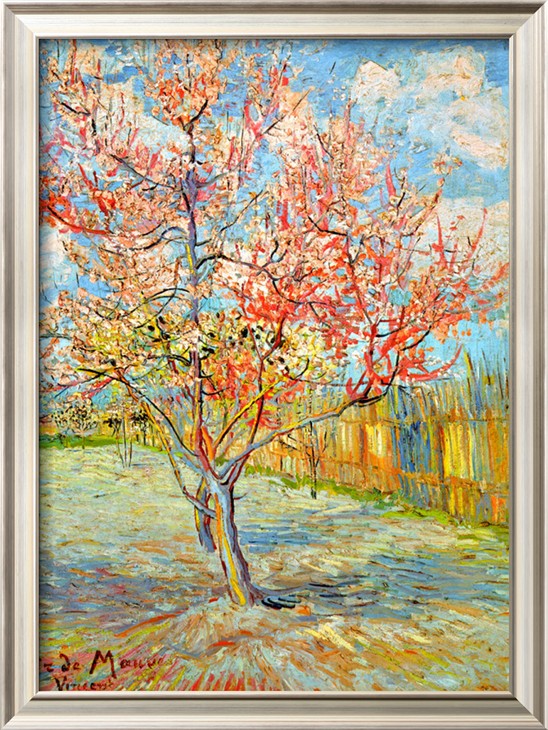 Peach Tree In Bloom At Arles, C.1888 By Vincent Van Gogh
